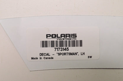 OEM Polaris 7173145 Left Hand Decal "Sportsman" NOS
