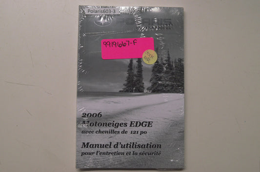 OEM Polaris 9919667-F French Owner's Manual 06 500 XCSP/SUPSPORT-F NOS