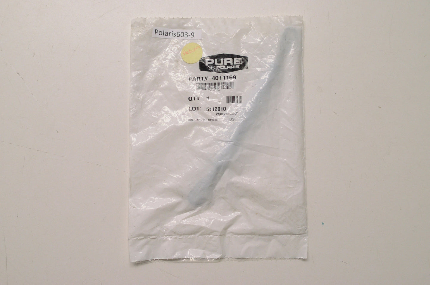 OEM Polaris 4011169 Ground Cable 6" NOS