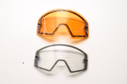 MX Goggle Main Pro Dual Lens Replacement Qty 2 NOS