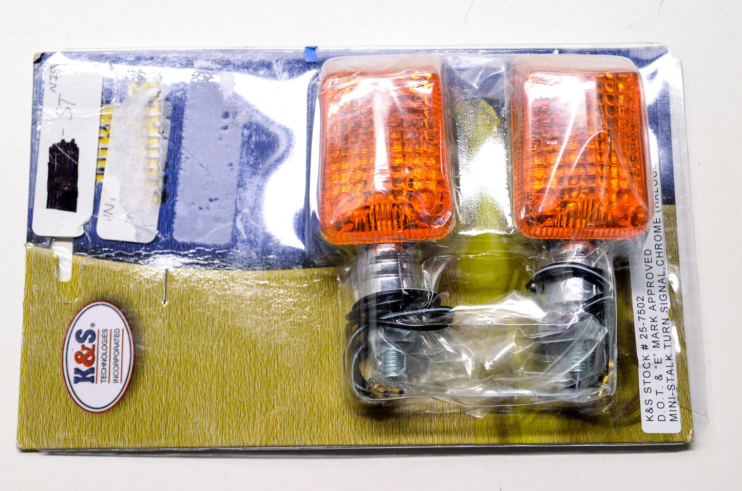 New K&S Technologies Inc. Chrome Mini Stalk Turn Signal Kit NOS