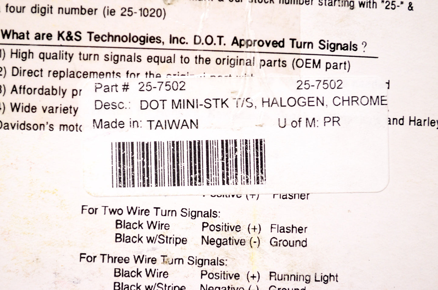 New K&S Technologies Inc. Chrome Mini Stalk Turn Signal Kit NOS