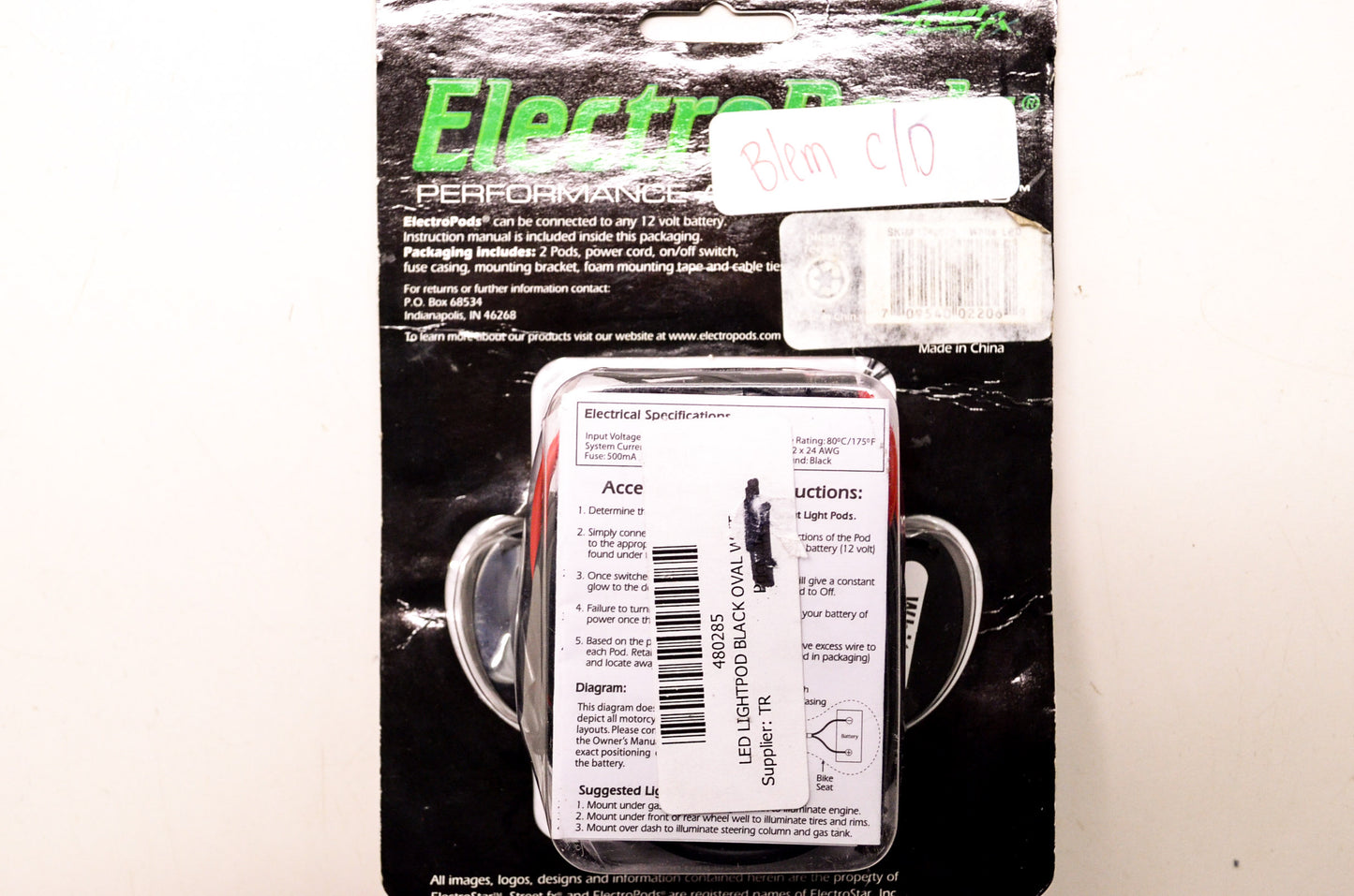 Street FX 480285, 1042522 Black LED Light Pod NOS
