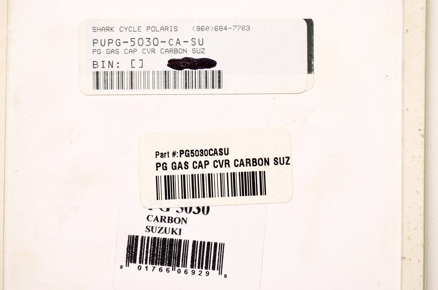 New Pro Grip Carbon Suzuki Gas Cap Cover NOS