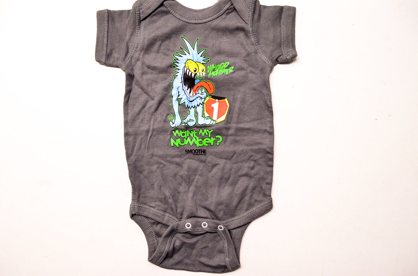 Smooth Industries 549352, 1622-101 My Number Romper 3-6 months NOS