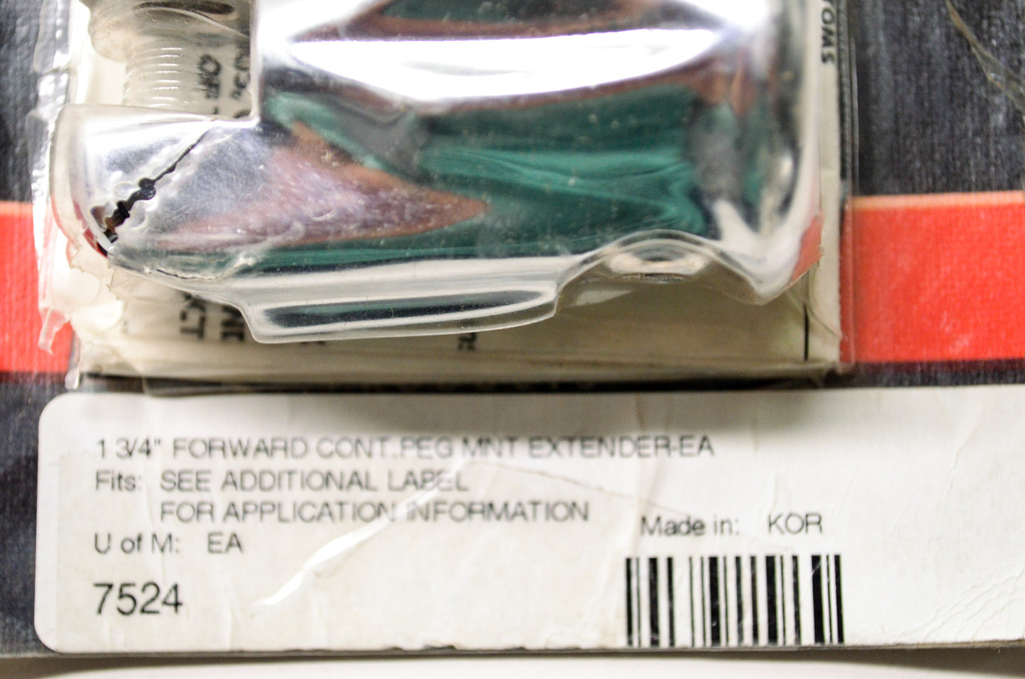 Forward Peg Mount Extender 1 3/4' NOS