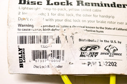 Disc Lock Reminder NOS