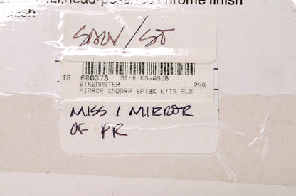 Black Candy Drop Mirror Kit NOS
