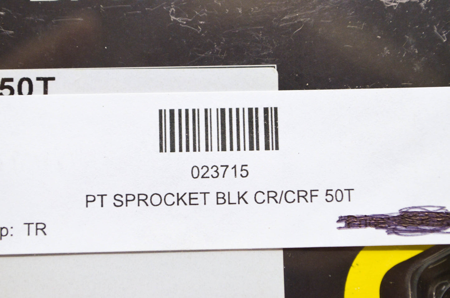 New Pro Taper Black CR/CRF 50T Sprocket NOS