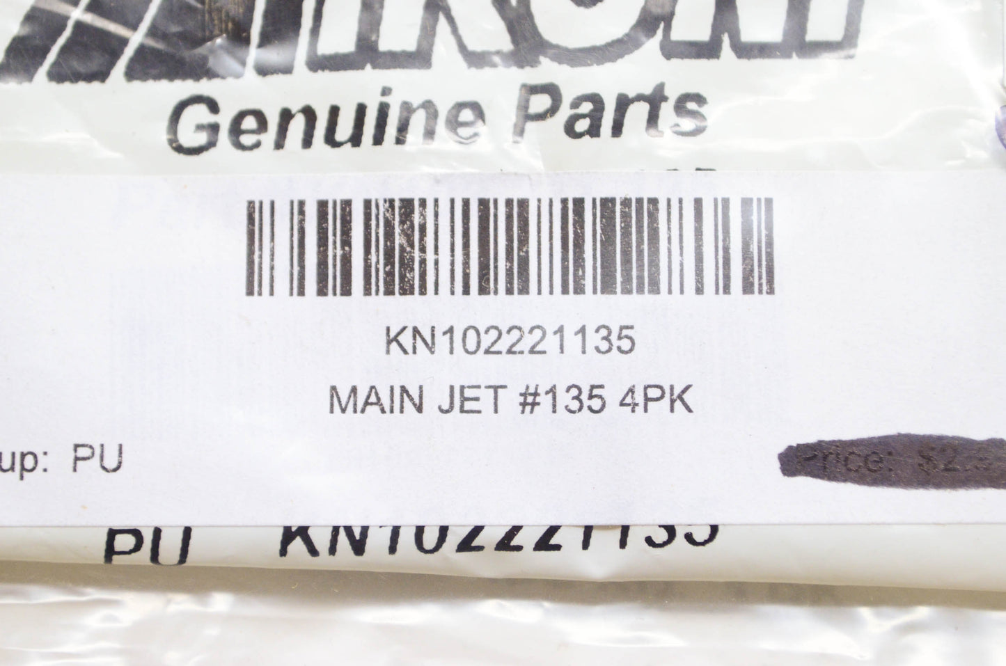 Mikuni KN102221135, KN102.221-135 Main Jet Size 135 NOS