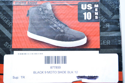 New Speed and Strength Black 9 Size 10 Moto Shoe NOS