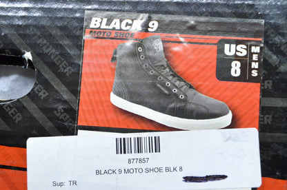 New Speed and Strength Black 9 Size 8 Moto Shoe NOS