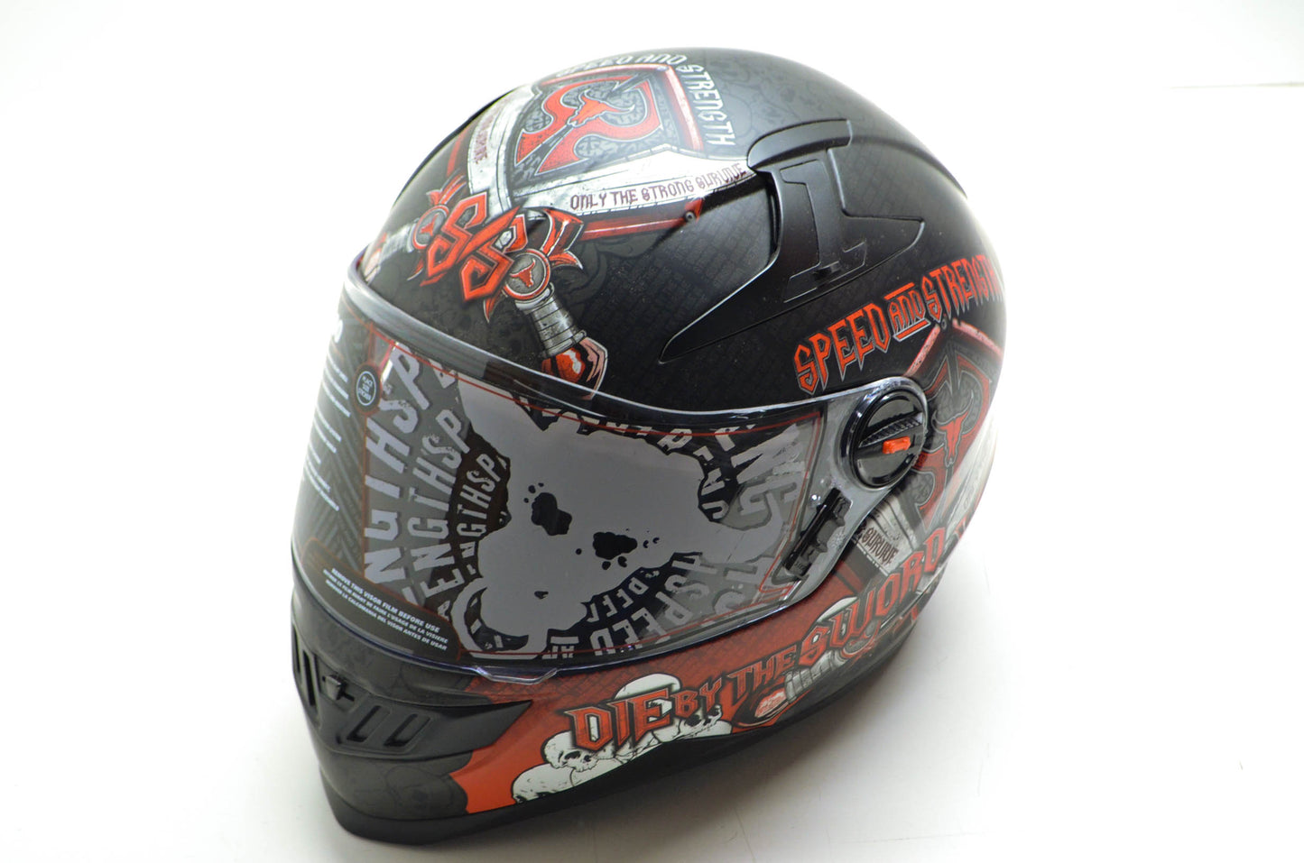 Speed and Strength 876772 Black and Red 2XL SS1300 Helmet NOS
