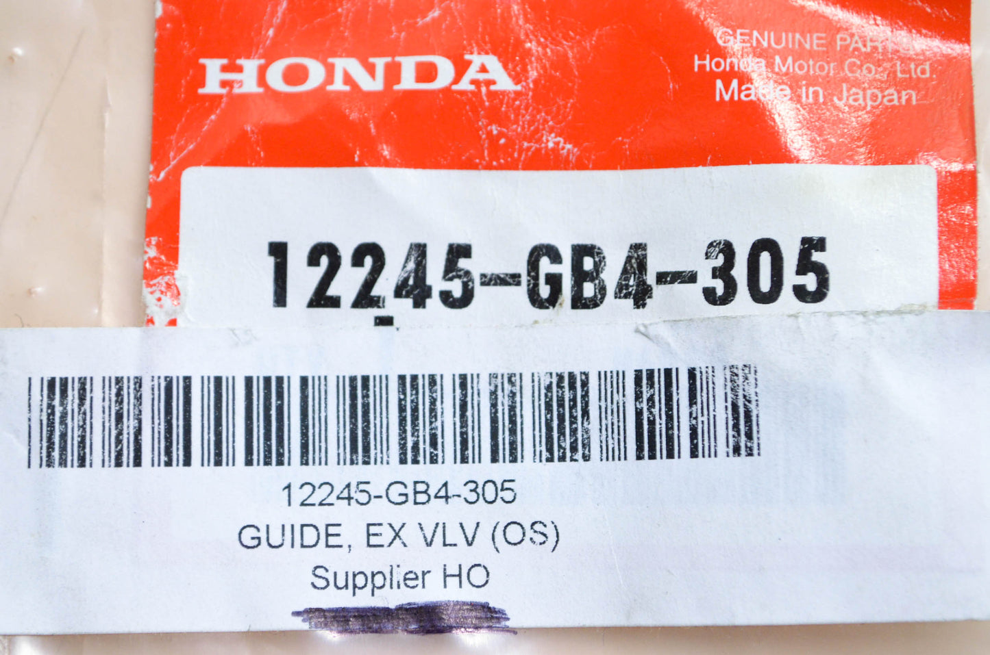New OEM Honda Exhaust Valve Guide NOS