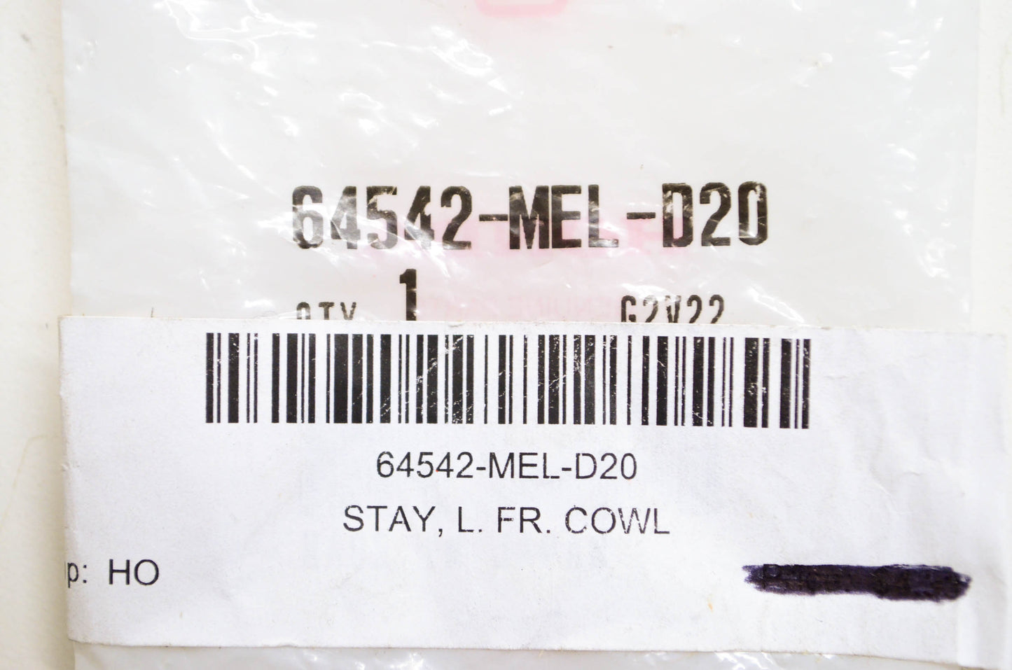 Left Front Cowl Stay NOS