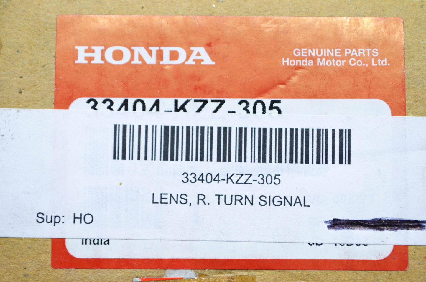 New OEM Honda Right Turn Signal Lens NOS
