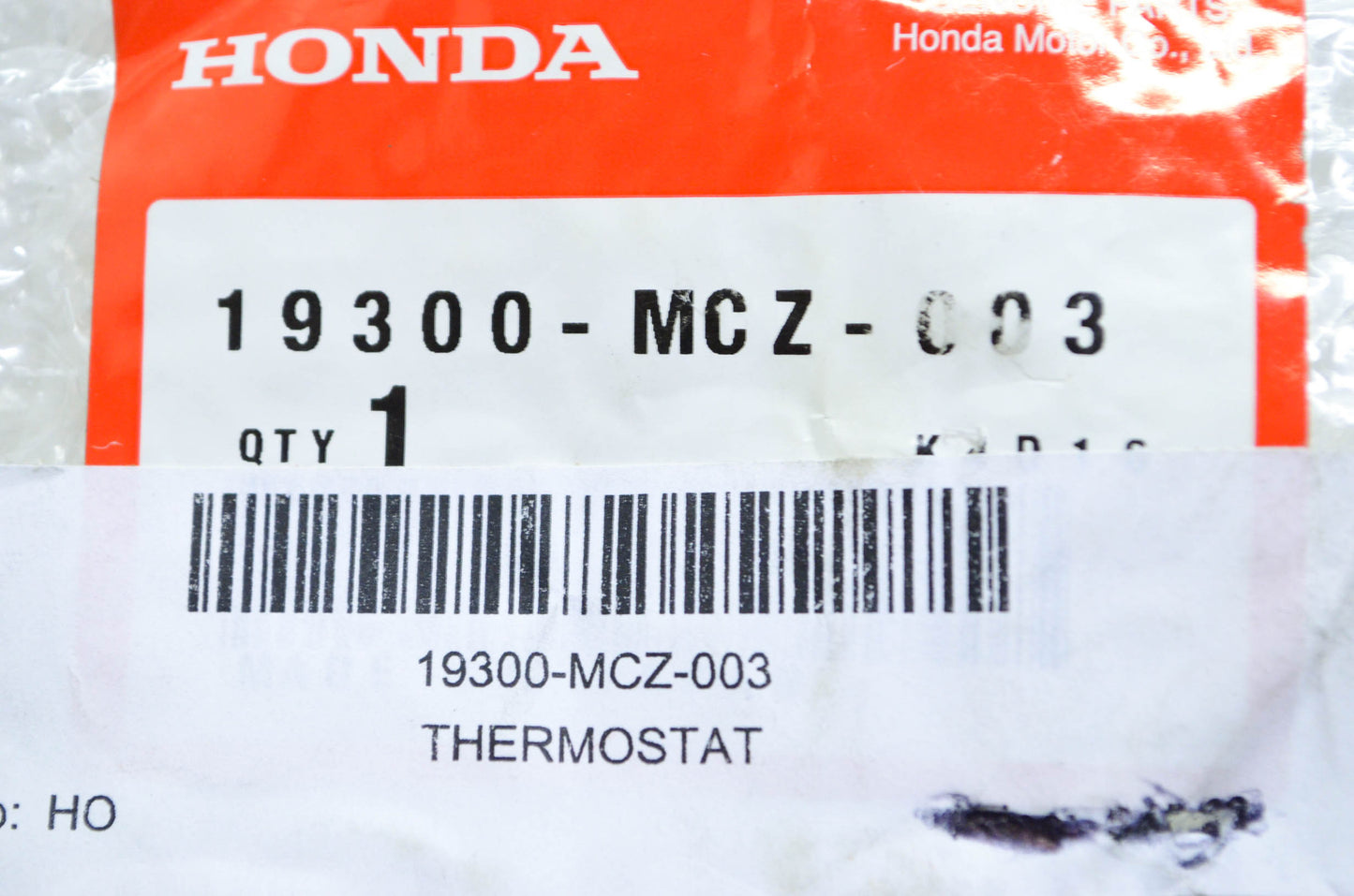 OEM Honda 19300-MCZ-003 Thermostat NOS