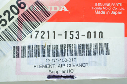 OEM Honda 17211-153-010 Air Cleaner Element NOS