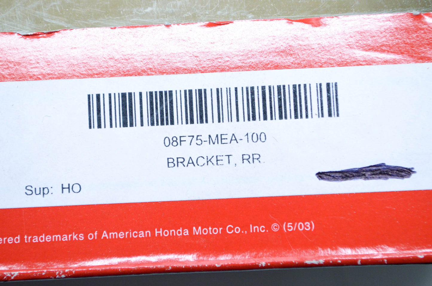 OEM Honda 08F75-MEA-100 Rear Bracket NOS