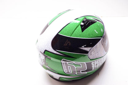 New Speed and Strength 2XL Green/Black SS1100 62 Motorsports Helmet NOS