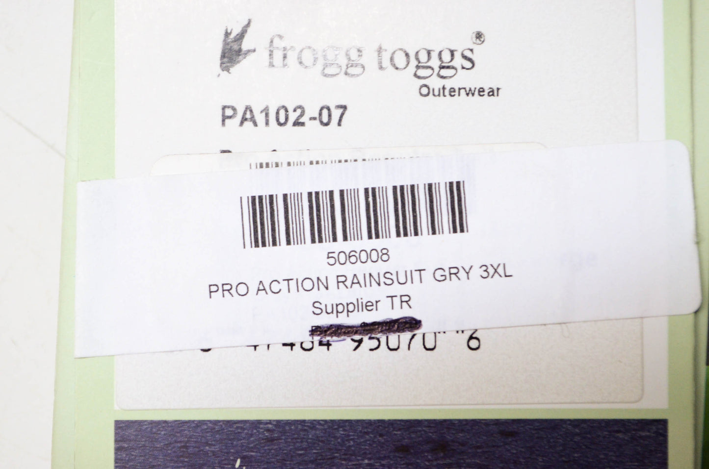3XL Gray Pro Action Rain suit NOS