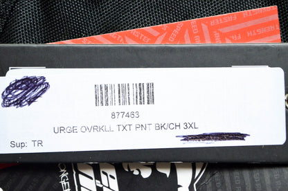 3XL Black/Charcoal Urge Overkill Snow Pants NOS