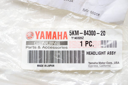 OEM Yamaha 5KM-84300-20-00 Headlight Assembly NOS