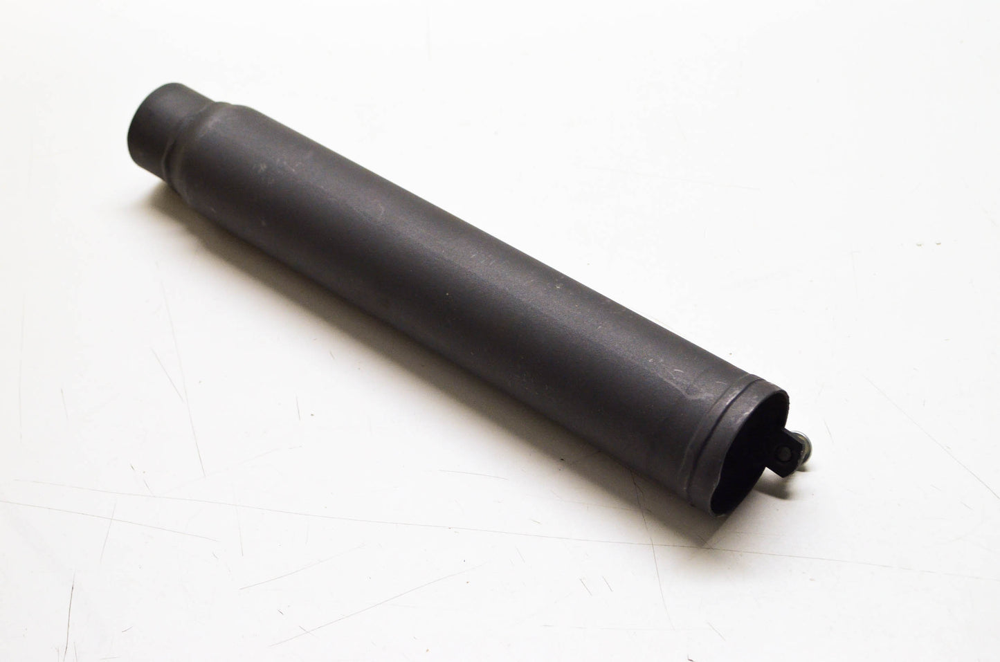 New Hard Krome 2 1/4' Straight Thru Baffle NOS