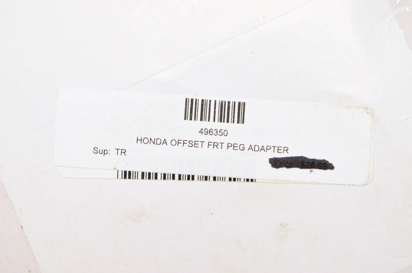 Front Foot Peg Adapter NOS
