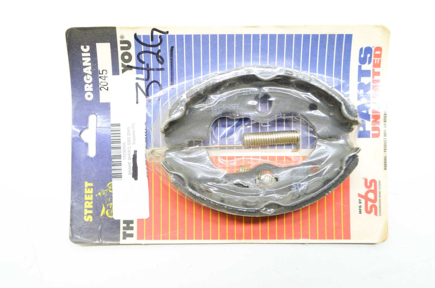 New Parts Unlimited Brake Shoes SBS 2045 NOS
