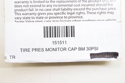 OEM Bike Master 151511 Tire Pressure Monitor Cap Kit BM 30PSI NOS