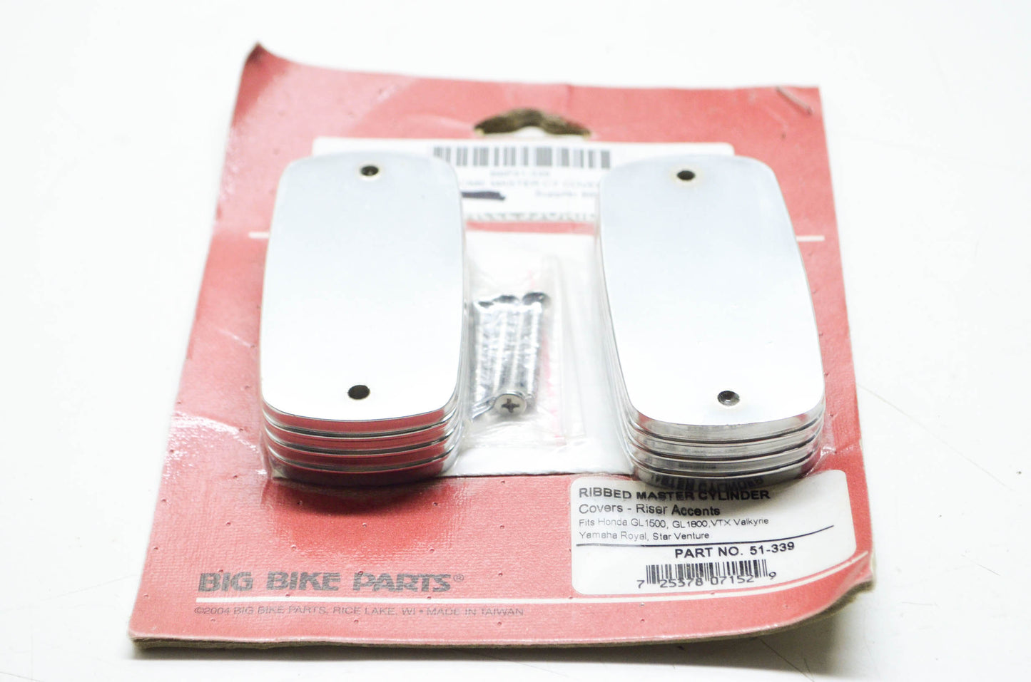 Big Bike Parts 51-339 Chrome Master Cylinder Cover NOS