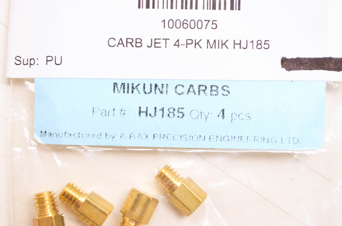 Mikuni 10060075 Main Jet Size 185 NOS