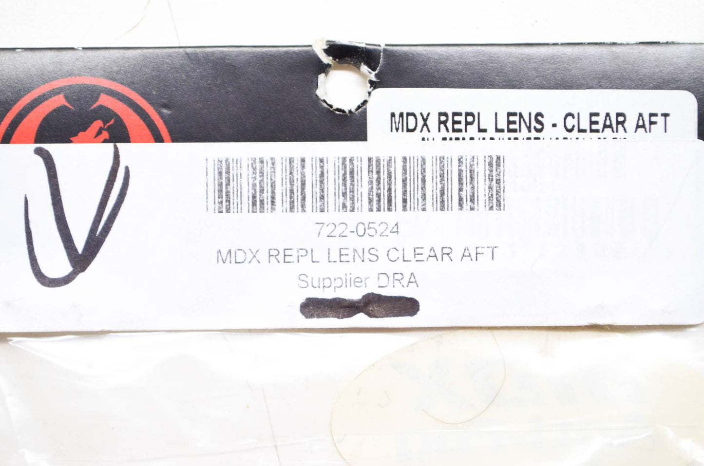 Dragon Alliance 722-0524 Mdx Replacement Lens Clear Aft NOS