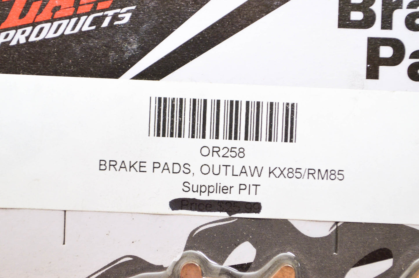 New Outlaw Racing Products Brake Pads KX85/RM85 NOS