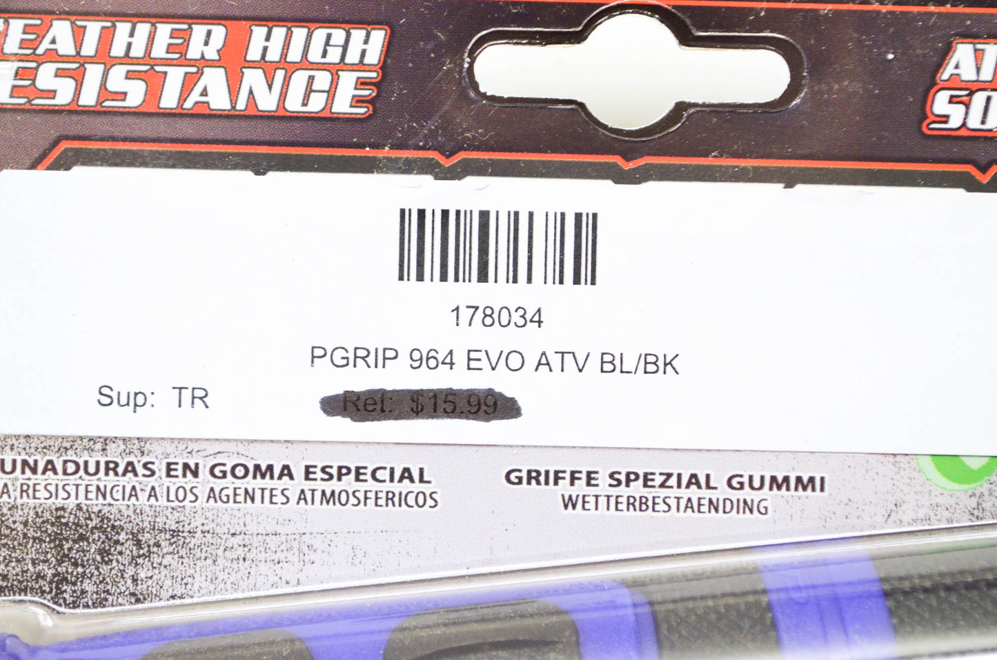 New Pro Grip Blue 964 Evo ATV Grips NOS