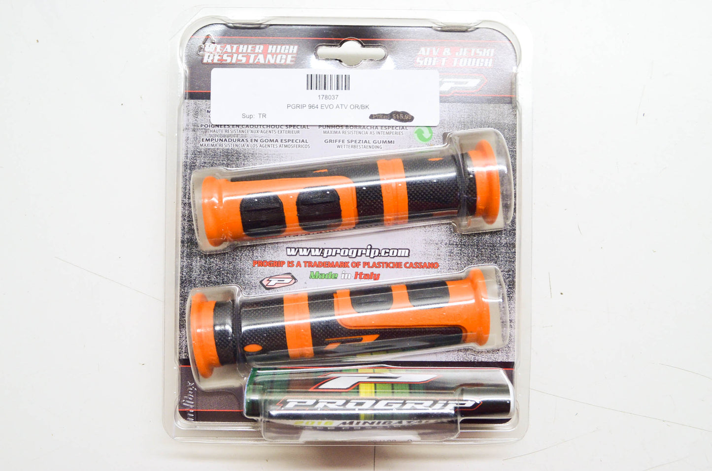 New Pro Grip Orange 964 Evo ATV Grips NOS