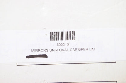 Bike Master 600210 Carbon Fiber Oval Mirror NOS