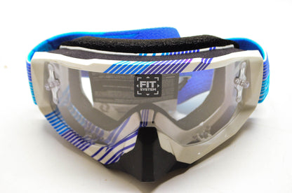 Scott 556213 Blue Hustle Arcade Clear Lens Goggle NOS