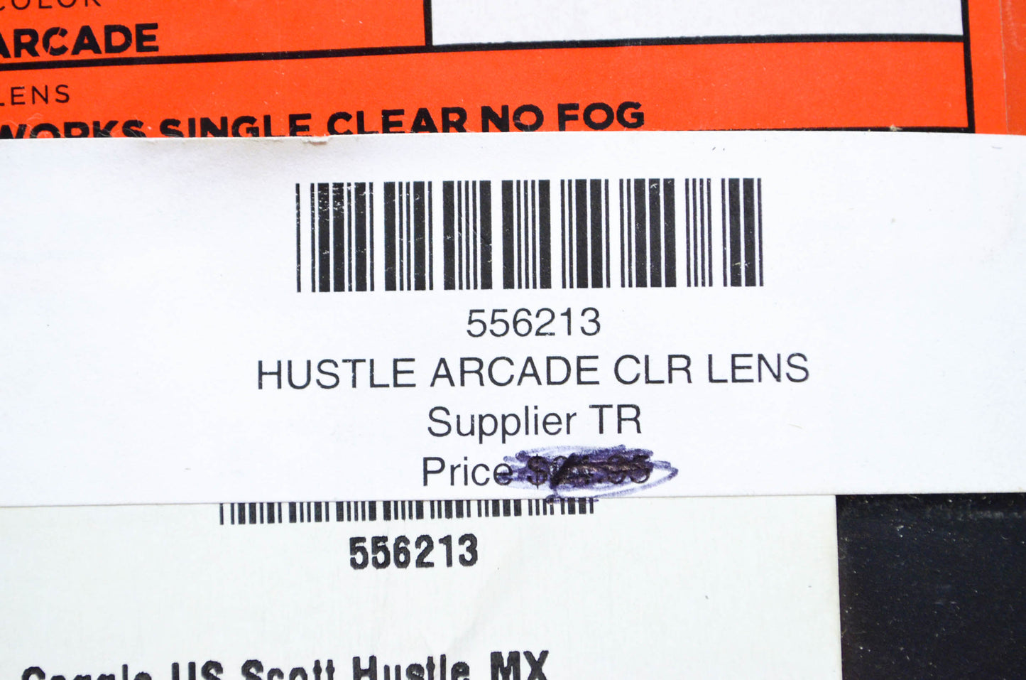 Scott 556213 Blue Hustle Arcade Clear Lens Goggle NOS