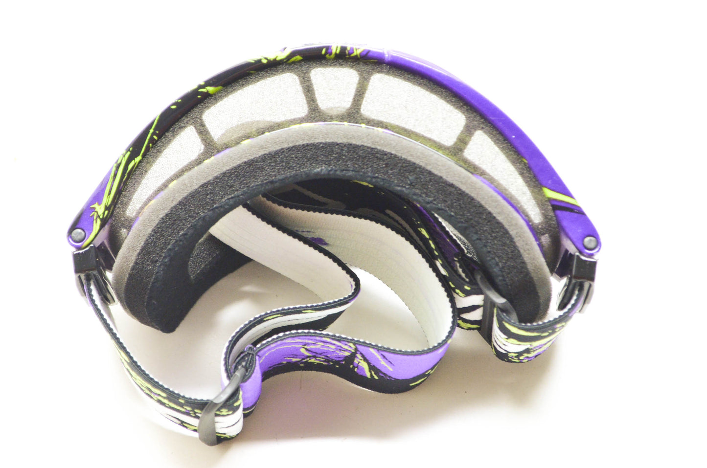 New Arnette Youth Purple/Black/Green Series 3 MX Goggle NOS