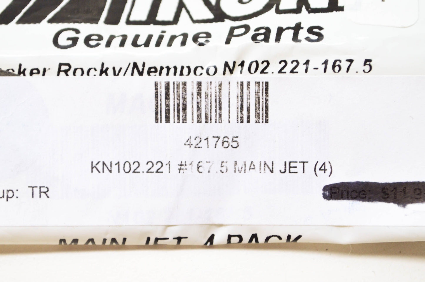 New Mikuni Main Jet Size 167.5 NOS