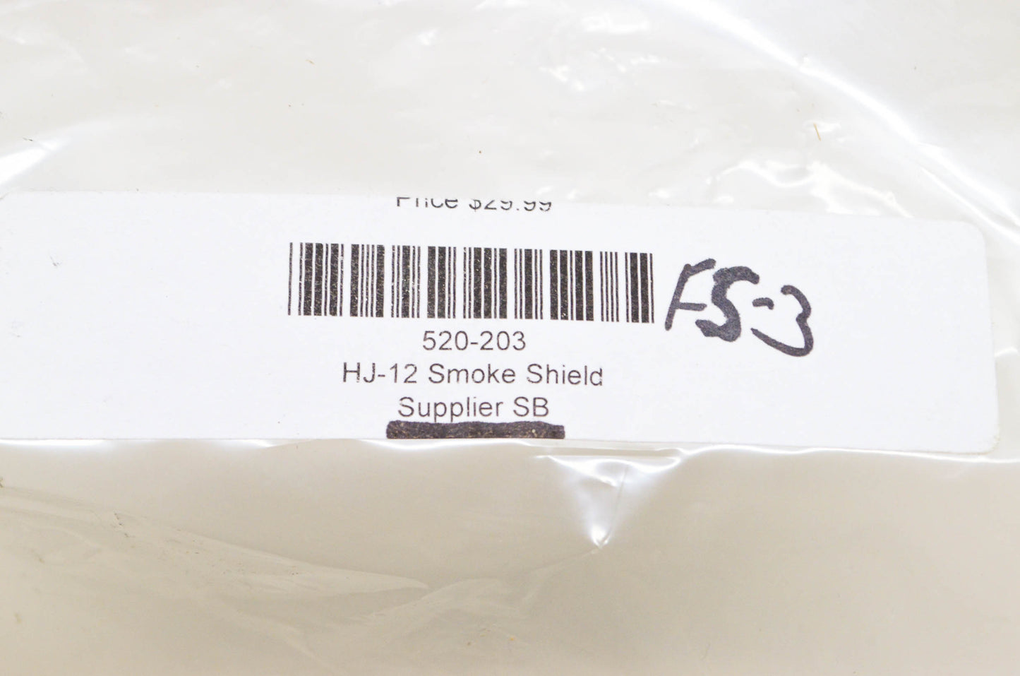 HJC 520-203 HJ-12 Smoke Shield NOS