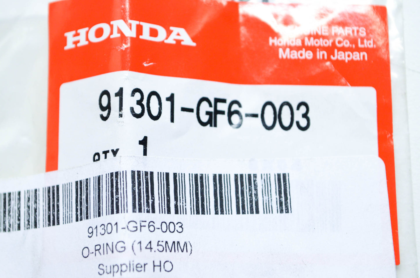 OEM Honda 91301-GF6-003 O-Ring (14.5MM) NOS