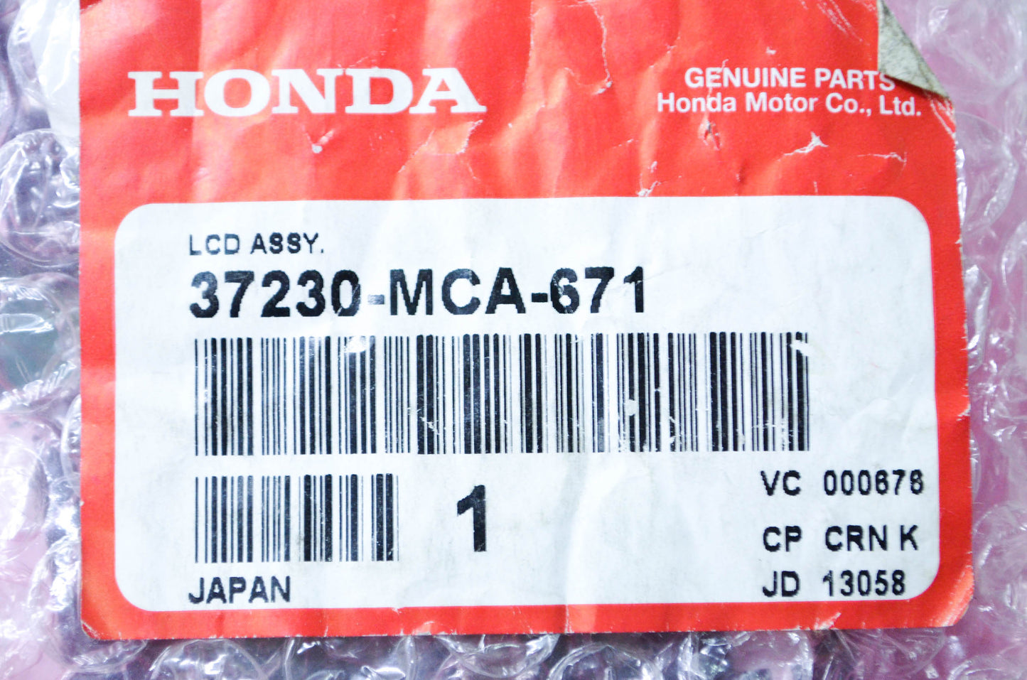 New OEM Honda LCD Assembly NOS