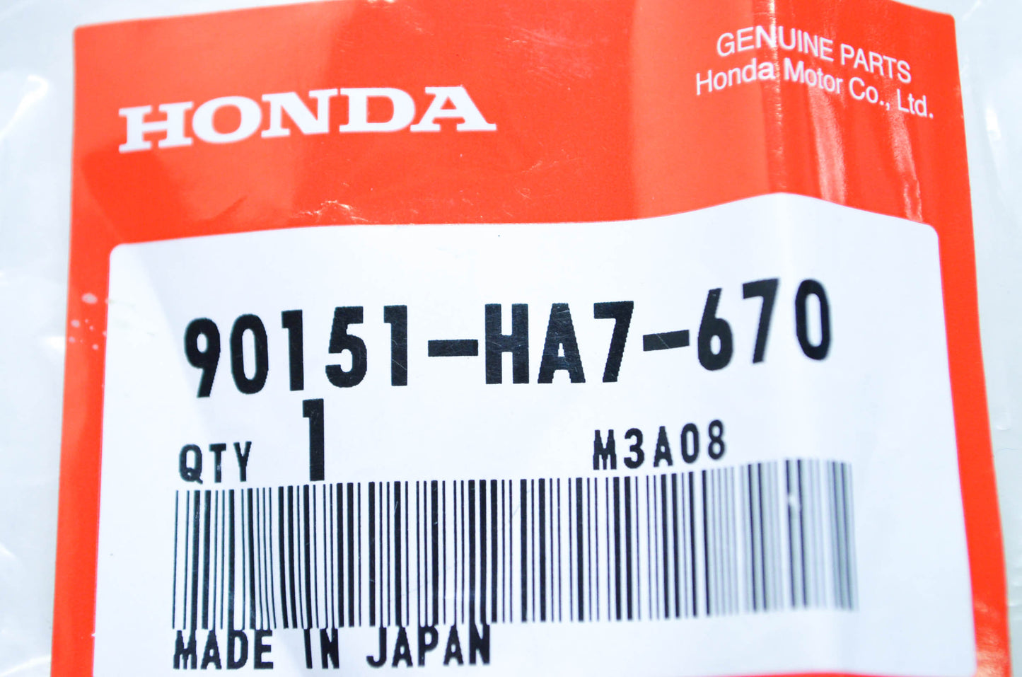 OEM Honda 90151-HA7-670 Stud Bolt (10X25) NOS
