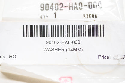 OEM Honda 90402-HA0-000 Washer (14MM) NOS