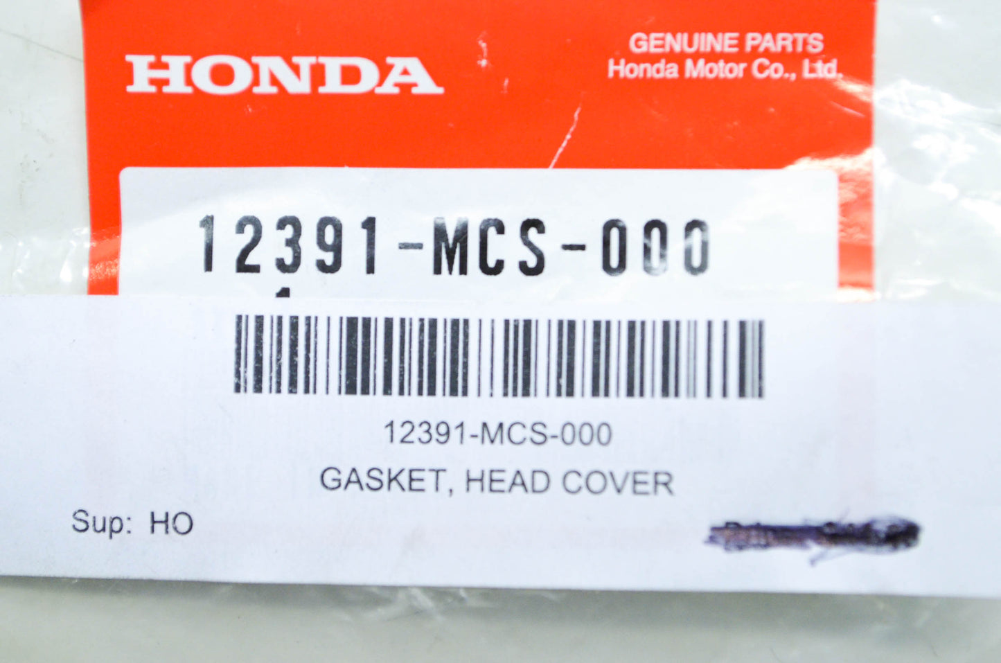 New OEM Honda 12391-MCS-000 Head Cover Gasket NOS