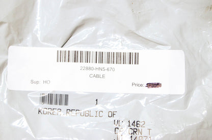 OEM Honda 22880-HN5-670 Cable NOS