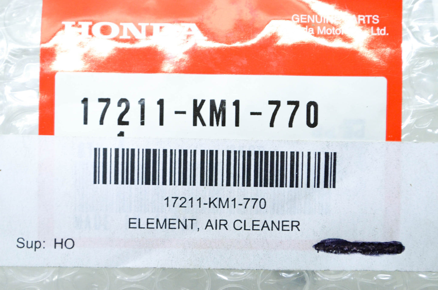 OEM Honda 17211-KM1-770 Air Cleaner Element NOS